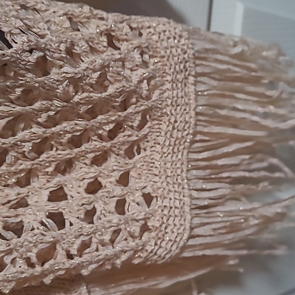 Chico's travelers sweater jacket with fringes no pockets - Picture 3 of 11